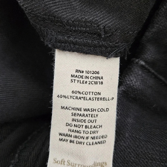 Soft Surroundings The Ultimate Pull On Jeans High Rise Dark Wash Denim - Picture 4 of 5